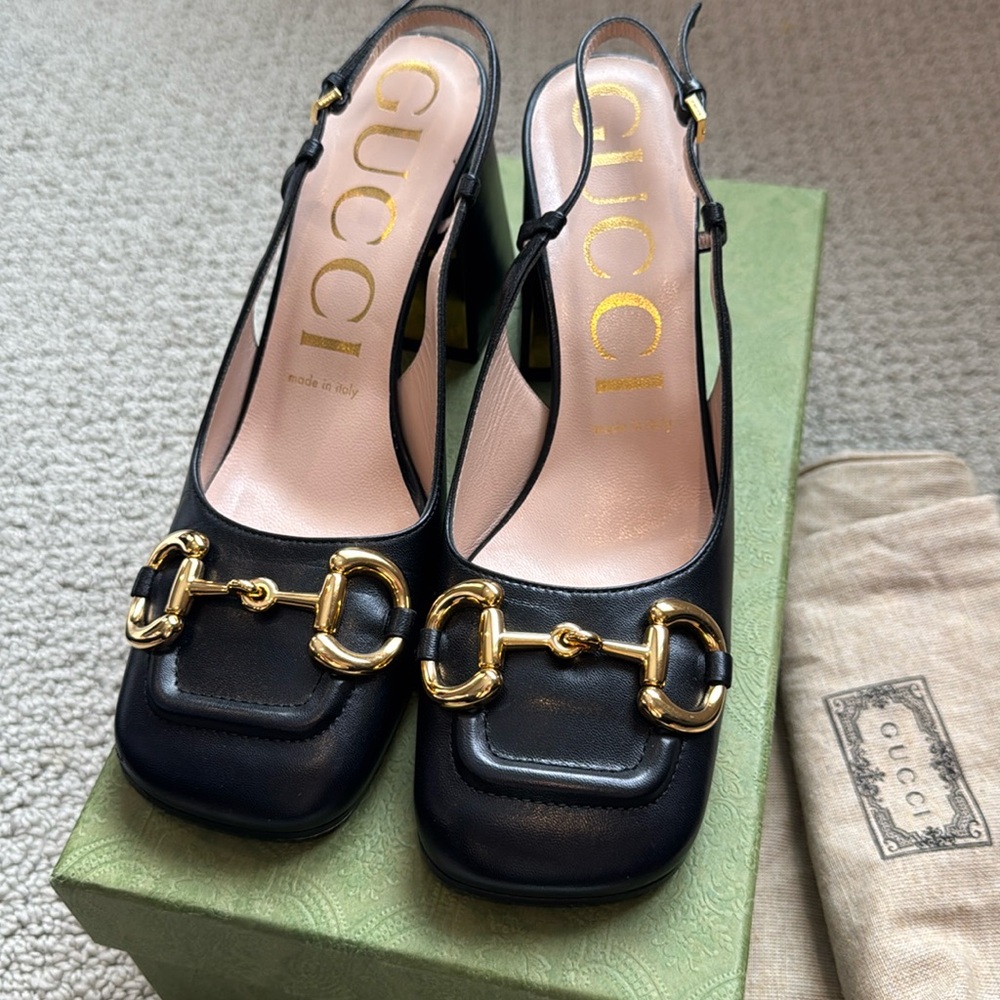 Gucci Slingback pumps in excellent condition. Size 37.5